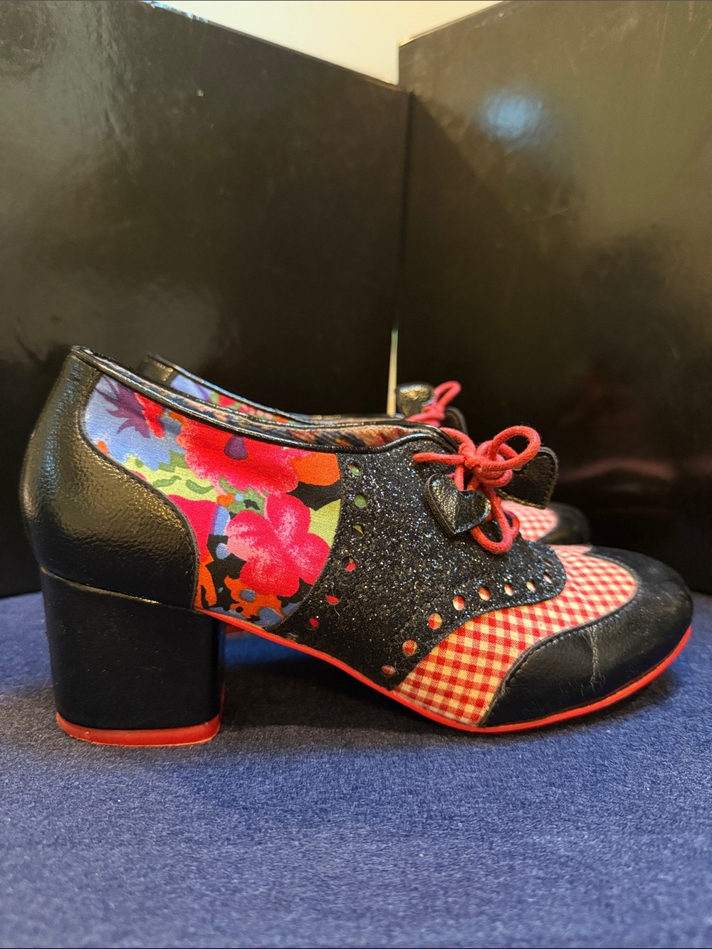 Irregular Choice - Clara Bow - Black and Red - Size 37 - Picture 5 of 7